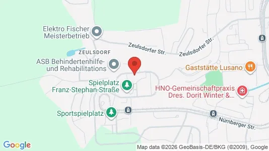 Apartments for rent i Gera - kort over placeringen