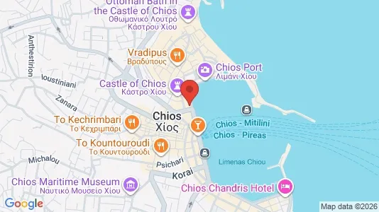 Apartments for rent i Chios - kort over placeringen