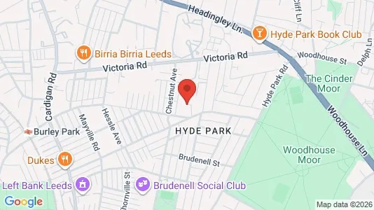 Apartments for rent i Leeds - West Yorkshire - kort over placeringen