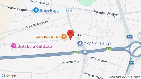 Rooms for rent i Karlskoga - kort over placeringen