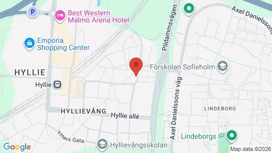 Apartments for rent i Hyllie - kort over placeringen