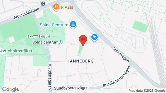 Apartments for rent i Solna - kort over placeringen