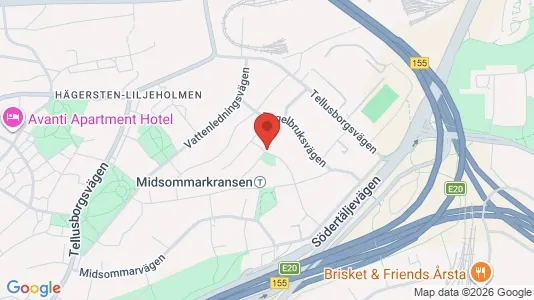 Apartments for rent i Stockholm South - kort over placeringen