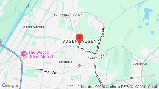 Apartments for rent i Munich Bogenhausen - kort over placeringen