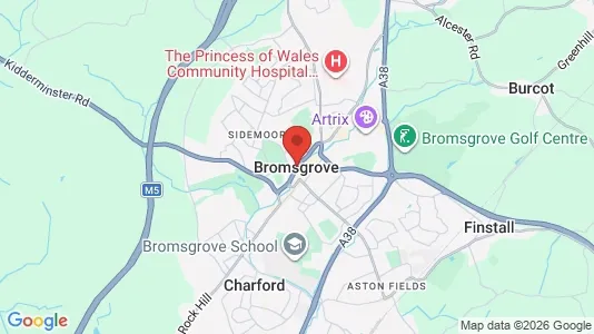 Houses for rent i Bromsgrove - Worcestershire - kort over placeringen