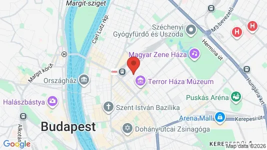 Apartments for rent i Budapest Terézváros - kort over placeringen