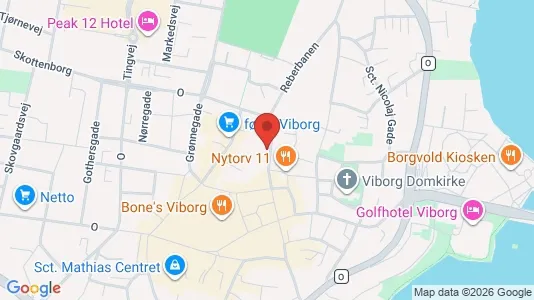 Apartments for rent i Viborg - kort over placeringen