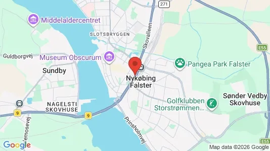 Apartments for rent i Nykøbing Falster - kort over placeringen