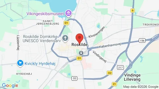 Apartments for rent i Roskilde - kort over placeringen