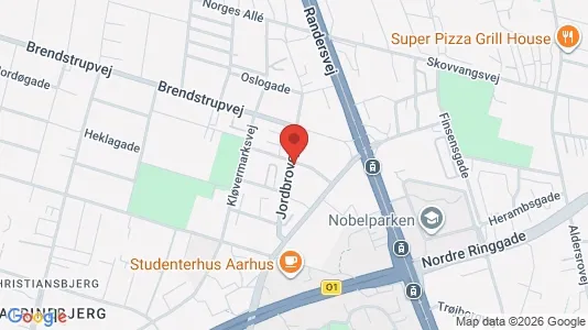 Apartments for rent i Aarhus N - kort over placeringen