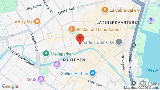 Apartments for rent i Aarhus C - kort over placeringen