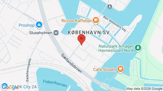 Apartments for rent i Copenhagen SV - kort over placeringen