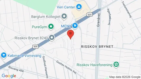 Apartments for rent i Risskov - kort over placeringen