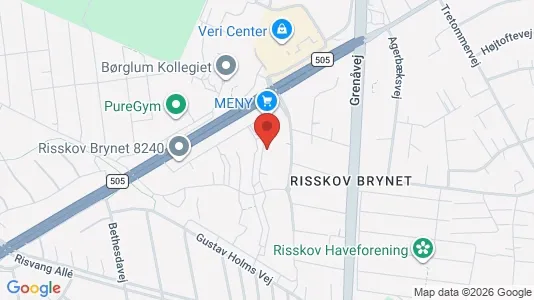 Apartments for rent i Risskov - kort over placeringen