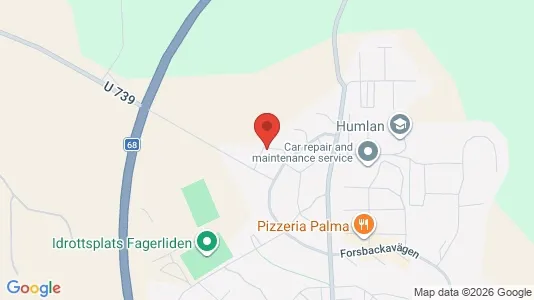 Apartments for rent i Fagersta - kort over placeringen