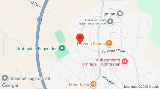 Apartments for rent i Fagersta - kort over placeringen