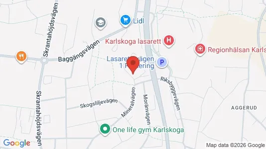 Rooms for rent i Karlskoga - kort over placeringen