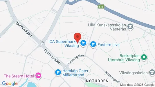 Apartments for rent i Västerås - kort over placeringen