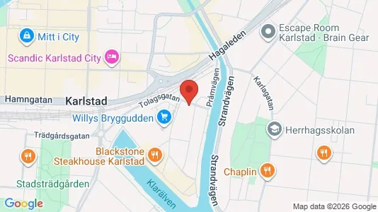 Apartments for rent i Karlstad - kort over placeringen