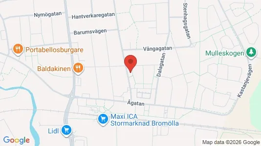 Apartments for rent i Bromölla - kort over placeringen