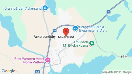 Apartments for rent i Askersund - kort over placeringen