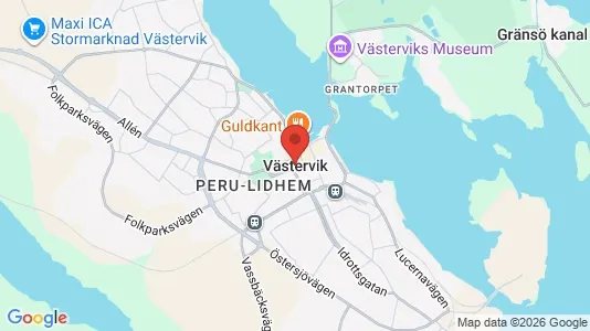 Apartments for rent i Västervik - kort over placeringen