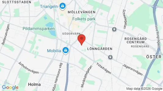 Apartments for rent i Sofielund - kort over placeringen