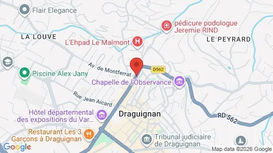 Apartments for rent i Draguignan - kort over placeringen