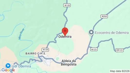 Apartments for rent i Odemira - kort over placeringen