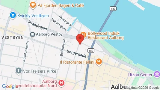 Apartments for rent i Aalborg Center - kort over placeringen