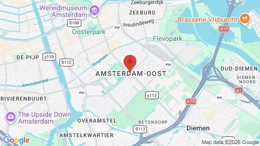Apartments for rent i Amsterdam Oost-Watergraafsmeer - kort over placeringen