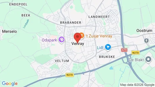 Apartments for rent i Venray - kort over placeringen