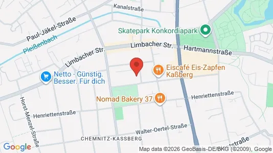 Apartments for rent i Chemnitz - kort over placeringen