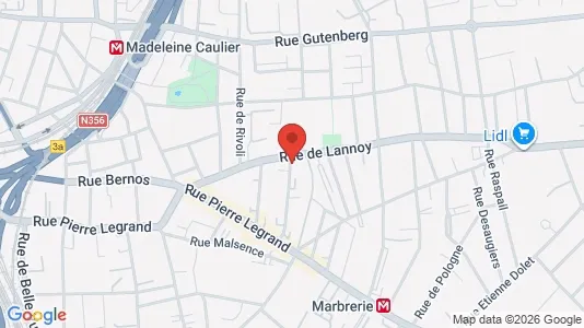 Apartments for rent i Lille - kort over placeringen