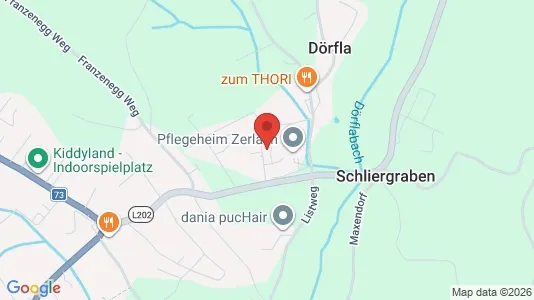 Apartments for rent i Kirchbach-Zerlach - kort over placeringen