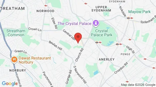 Apartments for rent i London SE19 - kort over placeringen