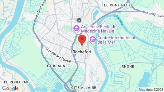 Houses for rent i Rochefort - kort over placeringen