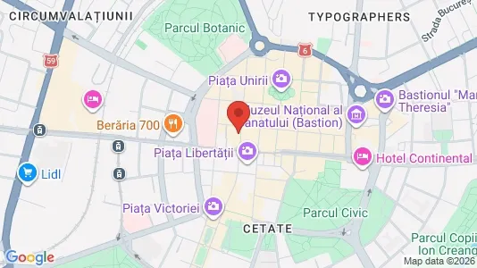 Apartments for rent i Timişoara - kort over placeringen