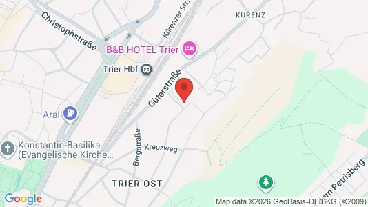 Apartments for rent i Trier - kort over placeringen