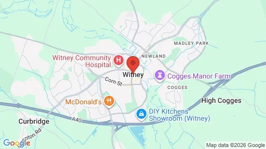 Rooms for rent i Witney - Oxfordshire - kort over placeringen