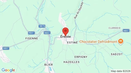 Apartments for rent i Erezée - kort over placeringen