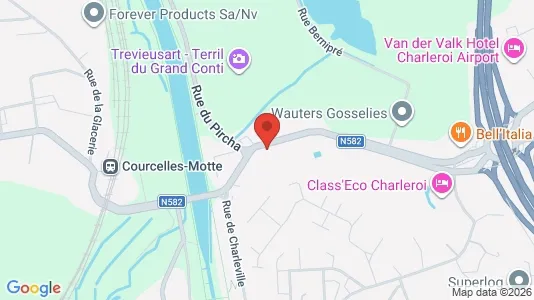 Apartments for rent i Charleroi - kort over placeringen
