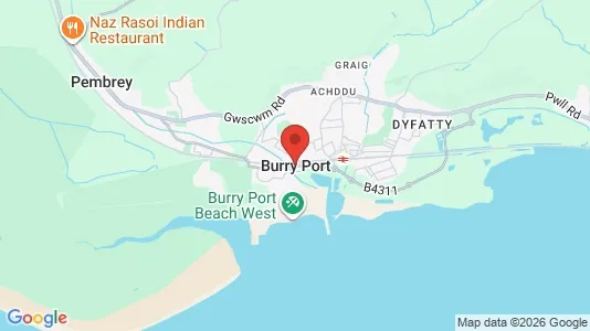 Apartments for rent i Burry Port - Dyfed - kort over placeringen