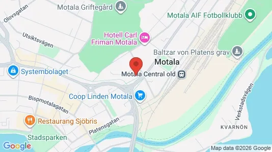 Apartments for rent i Motala - kort over placeringen
