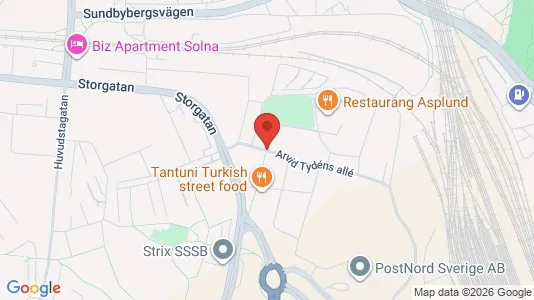 Apartments for rent i Solna - kort over placeringen