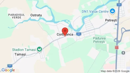 Apartments for rent i Corbeanca - kort over placeringen
