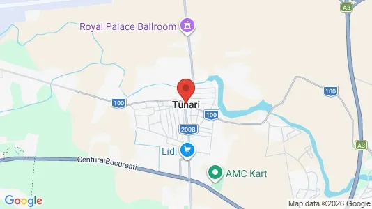 Apartments for rent i Tunari - kort over placeringen