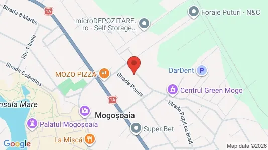 Apartments for rent i Buftea - kort over placeringen