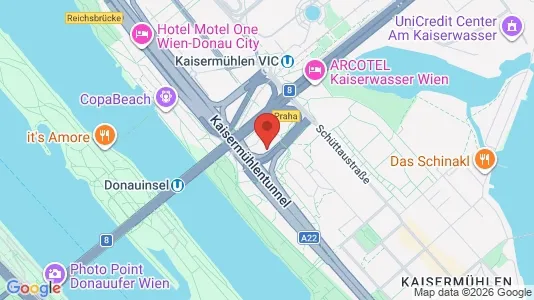Apartments for rent i Vienna Donaustadt - kort over placeringen