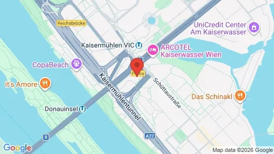 Apartments for rent i Vienna Donaustadt - kort over placeringen
